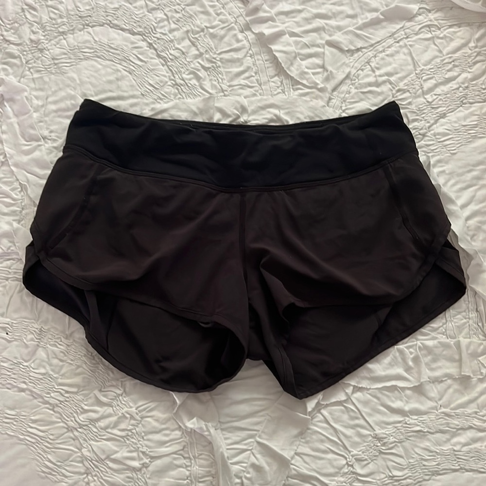 Lululemon speed up short black size 6